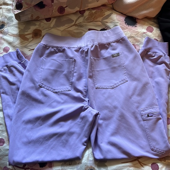Lavender Dew Zamora™ High Waisted - Jogger Scrub Pants - Picture 7 of 7